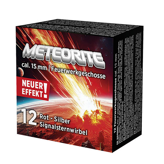 Umarex Signaleffekt Leucht-Signalsternwirbel Meteorite rot/silber 12 Stck Bild 1