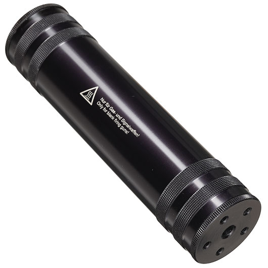 Zoraki Schalld�mpfer f. Schreckschusswaffen inkl. 4 Montageadapter schwarz Bild 1