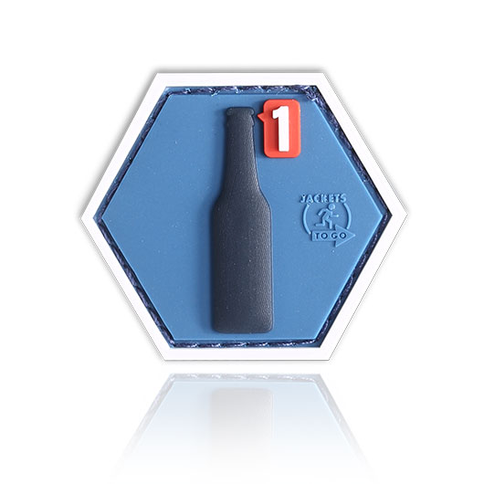 JTG 3D Rubber Patch mit Klettflche Bieranfrage fullcolor