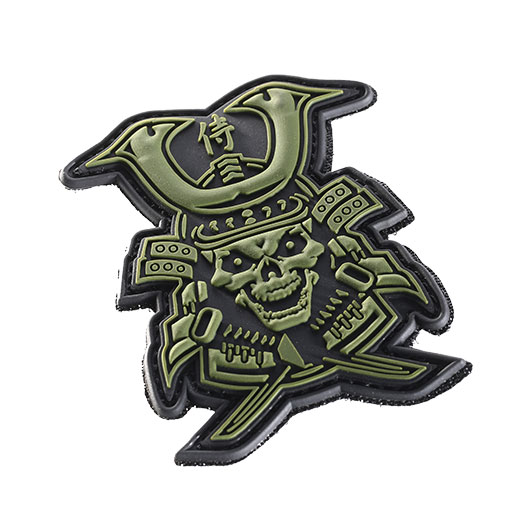 101 Inc 3d Rubber Patch Samurai Skull Grun Klettflache Kotte Zeller 101 Inc 3d Rubber Patch Samurai Skull Grun Klettflache Kotte Zeller