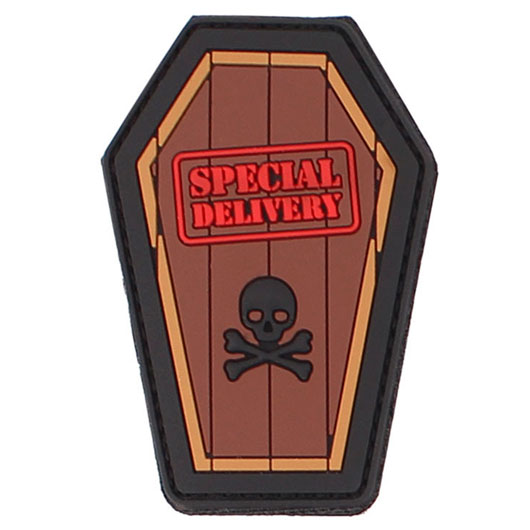 3D Rubber Patch mit Klettflche Special Delivery fullcolor