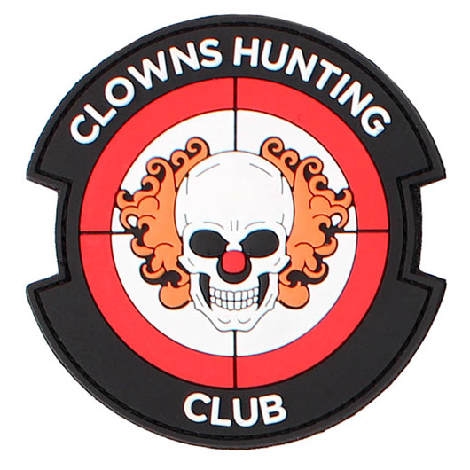 3D Rubber Patch Clowns Hunting Club rot