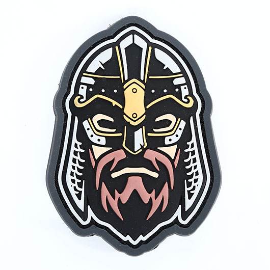 Mil-Spec Monkey 3D Rubber Patch Viking Warrior Head fullcolor