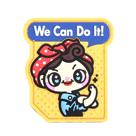 Mil-Spec Monkey 3D Rubber Patch mit Klettflche We Can Do It Cute fullcolor