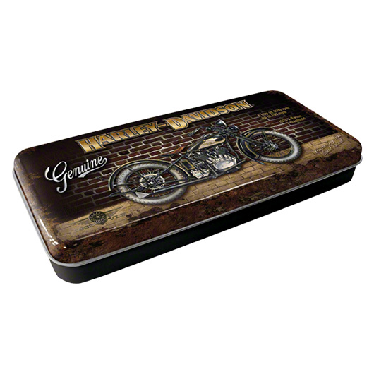 Harley Davidson Stiftebox aus Metall
