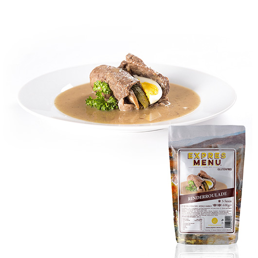Outdoor-Mahlzeit Rinderroulade glutenfrei