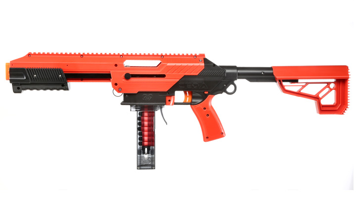 CEDA Model-S Jet Blaster rot/schwarz inkl. 15 Darts