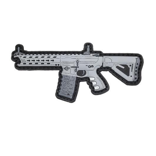 G&G 3D Rubber Patch mit Klettflche CM16 Predator Airsoft Sturmgewehr grau