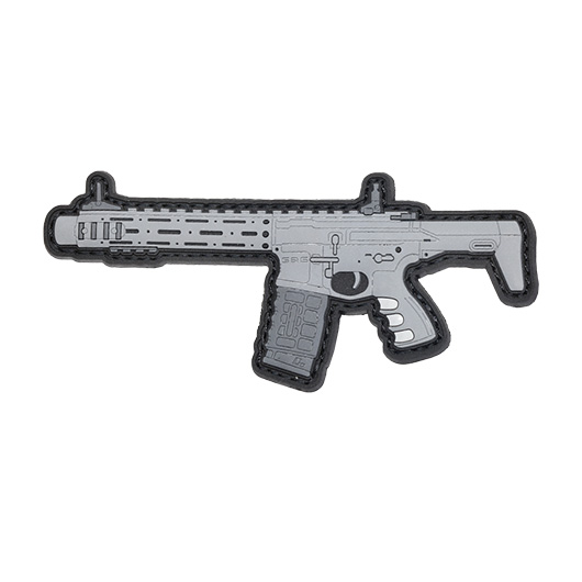 G&G 3D Rubber Patch mit Klettflchen PDW15-AR Airsoft Sturmgewehr grau
