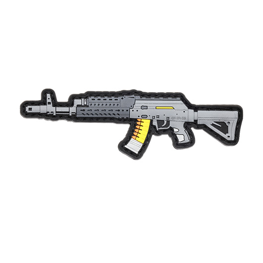 G&G 3D Rubber Patch mit Klettflche RK74-T Airsoft Sturmgewehr grau