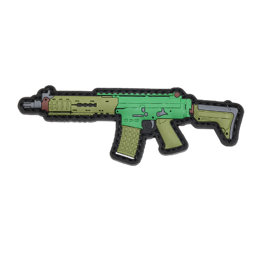 G&G 3D Rubber Patch mit Klettflche GK5C Airsoft Sturmgewehr grn