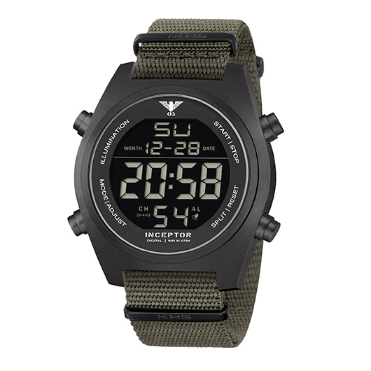KHS Inceptor Black Steel Digital Natoband oliv kaufen