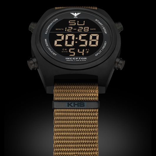 KHS Inceptor Black Steel Digital Natoband beige Bild 2