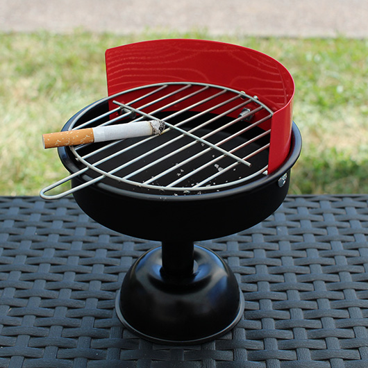 Aschenbecher Mini BBQ Grill Indoor/Outdoor Metall 15 x 13 cm kaufen