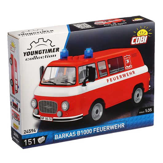 Cobi Youngtimer Collection Barkas B1000 Feuerwehr 151 Teile 24594 Bild 1