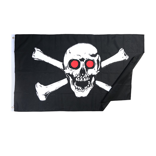 Flagge Totenkopf 150 x 90 cm Bild 1