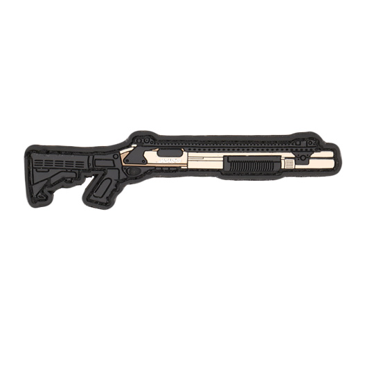 Jag Arms 3D Rubber Patch mit Klettflche Scattergun SP Airsoft Shotgun Tan