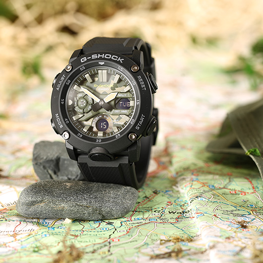 Casio G-Shock Uhr Armbanduhr GA-2000SU-1AER camouflage Bild 1