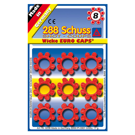 8-Schuss Ring Munition fr Spielzeugpistolen 288 Schuss