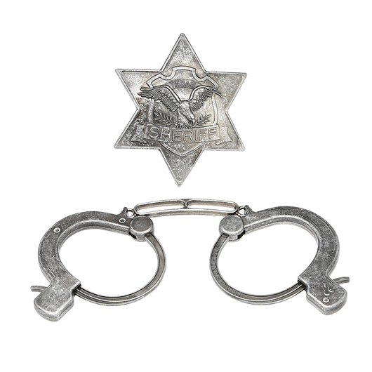 Sheriff Set Antik 2-teilig silber