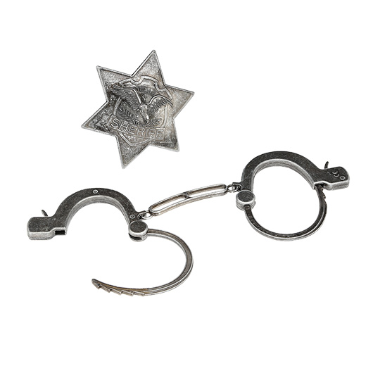 Sheriff Set Antik 2-teilig silber Bild 1