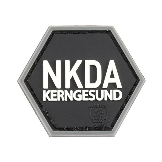 JTG 3D Rubber Patch mit Klettfläche Hexpatch NKDA Kerngesund swat