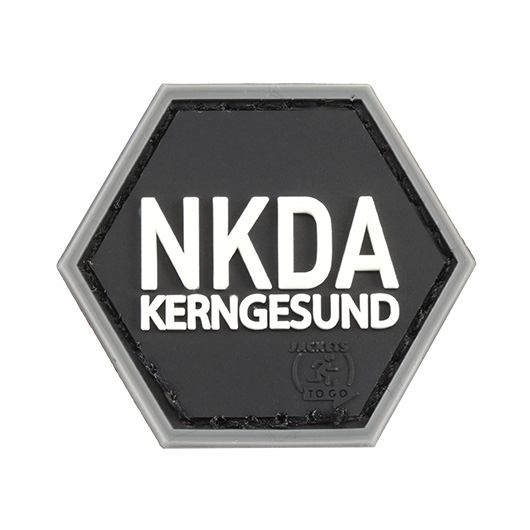 JTG 3D Rubber Patch mit Klettflche Hexpatch NKDA Kerngesund swat