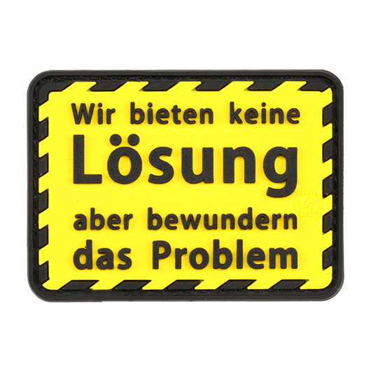 JTG 3D Rubber Patch mit Klettflche keine Lsung gelb/schwarz