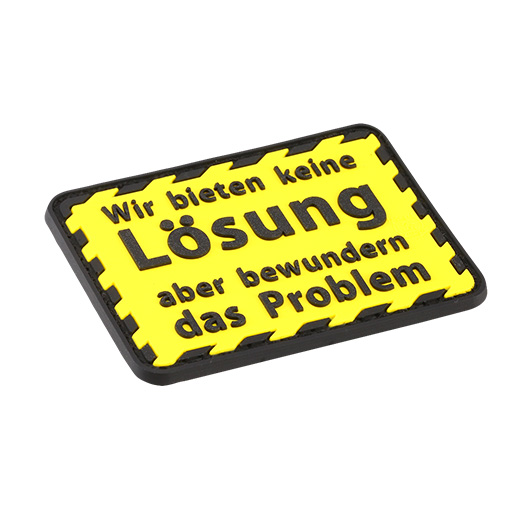 JTG 3D Rubber Patch mit Klettflche keine Lsung fullcolor Bild 1