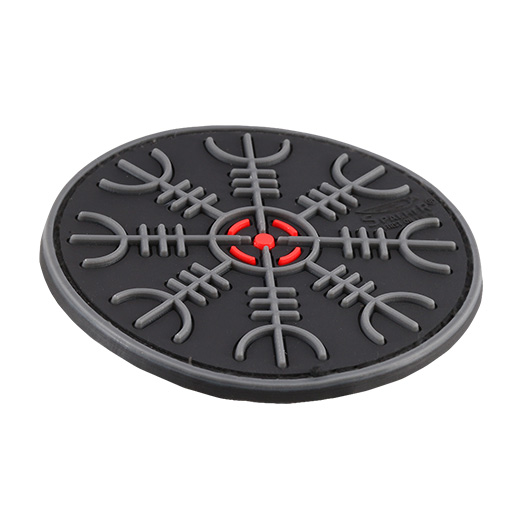 JTG 3D Rubber Patch mit Klettflche Helm of Awe blackops/rot Bild 1