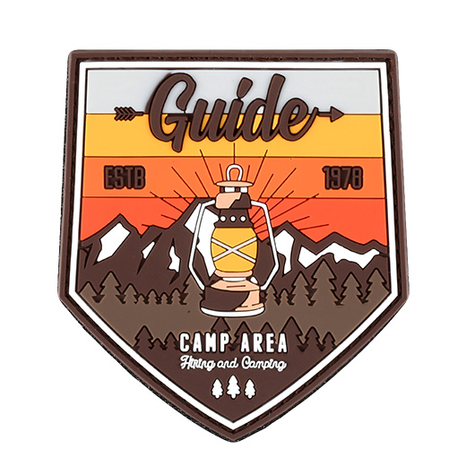 3D Rubber Patch mit Klettflche Guide fullcolor