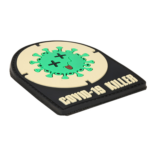 101 INC 3D Rubber Patch mit Klettflche Covid-19 Killer fullcolor Bild 1
