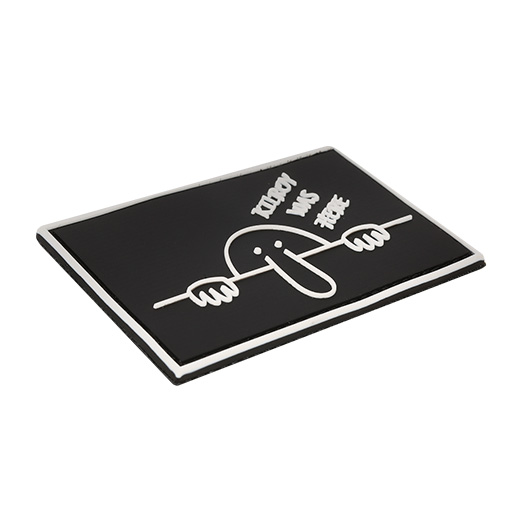 101 INC 3D Rubber Patch mit Klettflche Kilroy was here schwarz/wei Bild 1