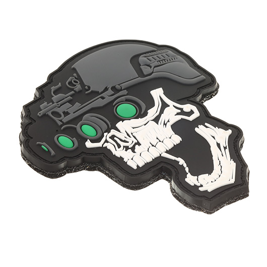 101 INC. 3D Rubber Patch mit Klettflche Night Vision Skull fullcolor Bild 1