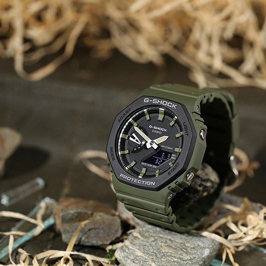 Casio G-Shock Uhr Armbanduhr GA-2110SU-3AER oliv Bild 1