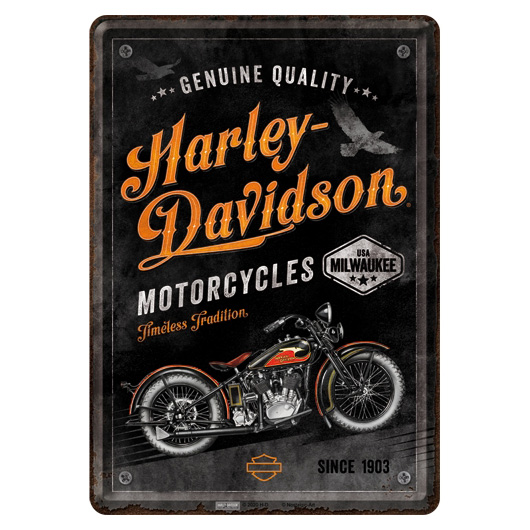 Blechpostkarte Harley Davidson Timeless Tradition