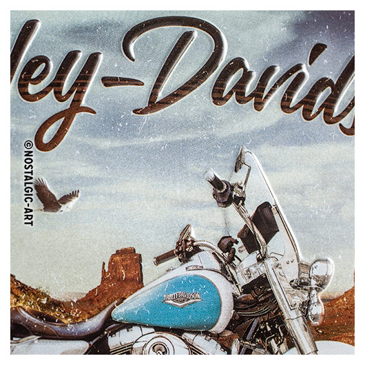 Blechschild Harley-Davidson Route 66 Road King Classic 20 x 15 cm Bild 1