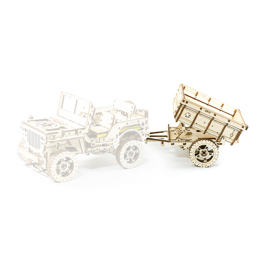 3D Holzpuzzle Anhnger fr 4X4 Jeep 119 Teile