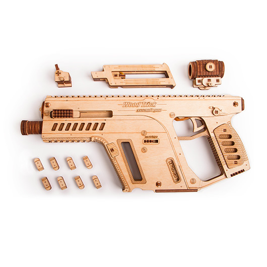 3D Sturmgewehr aus Holz 158 Teile schussfhig Bild 4