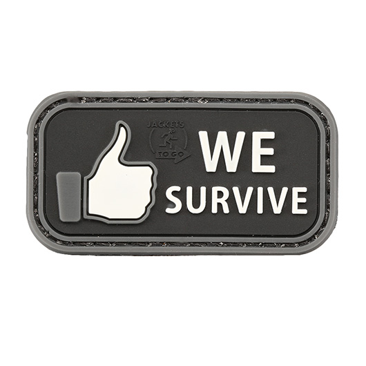 JTG 3D Rubber Patch mit Klettflche We Survive swat