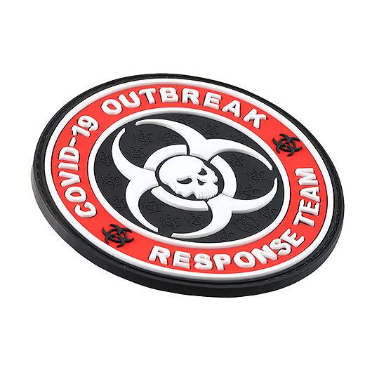 JTG 3D Rubber Patch mit Klettflche Covid 19 Outbreak Response Team fullcolor Bild 1