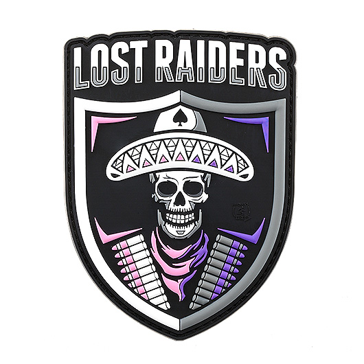 JTG 3D Rubber Patch mit Klettflche Lost Raiders fullcolor