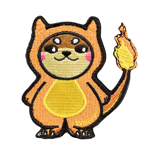 Evike Airsoft Patch mit Klettflche The Doge - Charmander-Style fullcolor