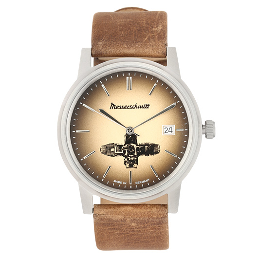 Messerschmitt Boxer-Uhr ME-Boxer 13 mit Lederband