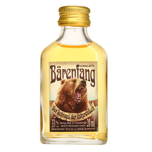 Bärenfang Honiglikör Der Schnaps der Ostpreußen 2cl, 33% Vol.