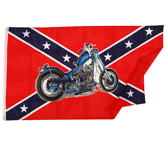 Flagge Sdstaaten mit Motorrad 150 x 90 cm Bild 1
