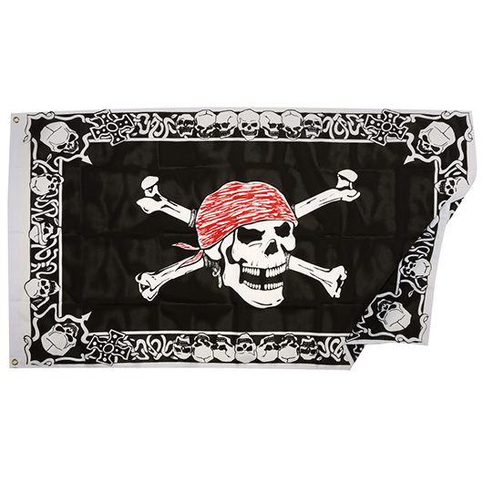 Flagge Piraten Totenkopf 150 x 90 cm Bild 1