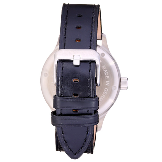 Messerschmitt Fliegeruhr ME 108 Night & Day 24h blau mit Lederarmband Bild 1