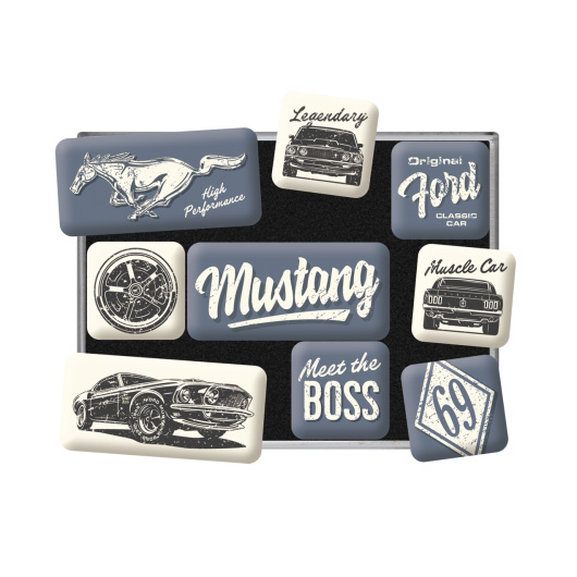 Magnet Set Mustang The Boss 9-teilig