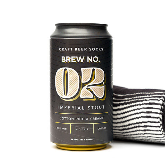 Craft Bier Socken Brew No 2 in der Bierdose Gr. 41-45 Bild 1